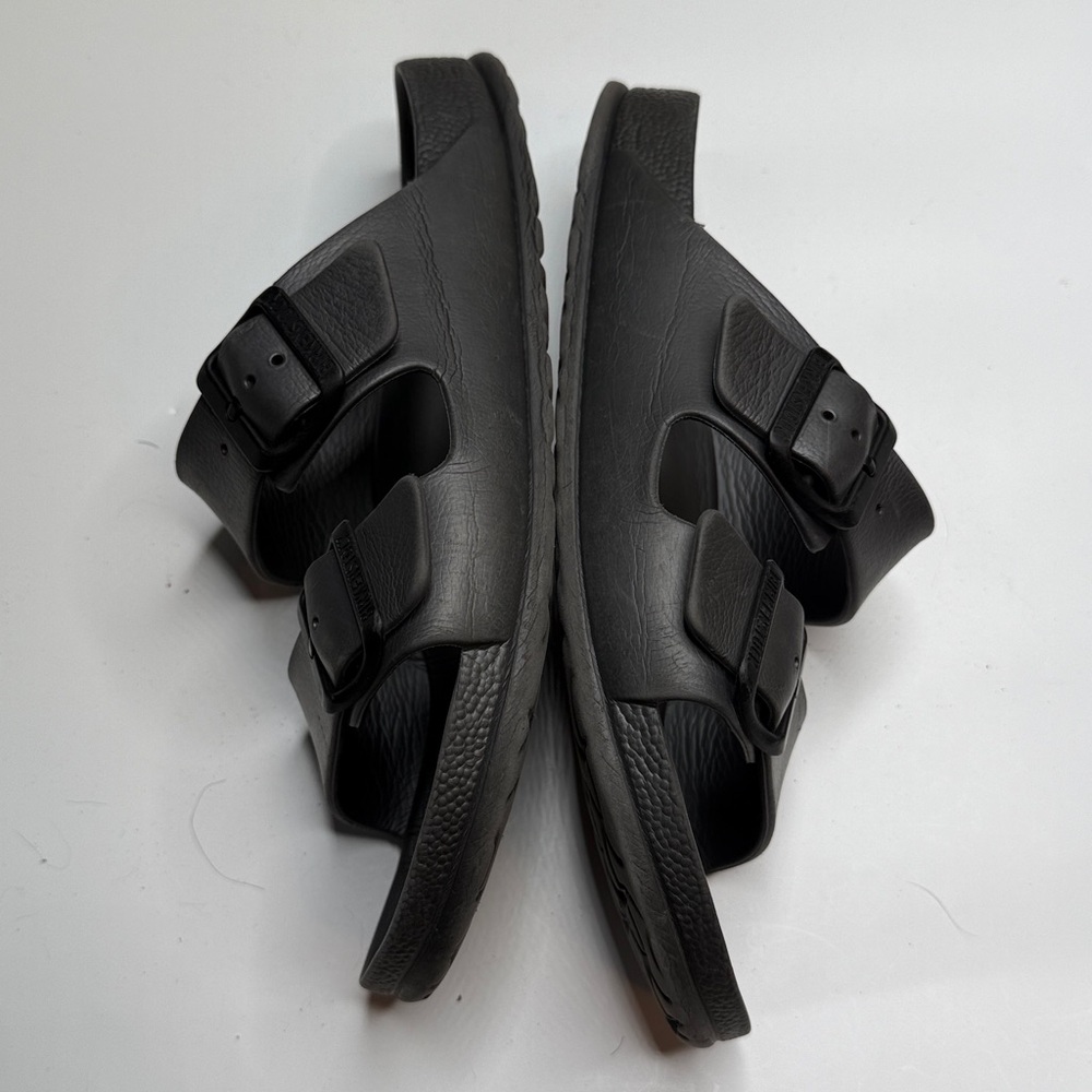 Birkenstock Silver Gray Arizona Two-strap Eva Sandals Shoe S-425 Sz 7-7.5/ 38 EU - Picture 4 of 9